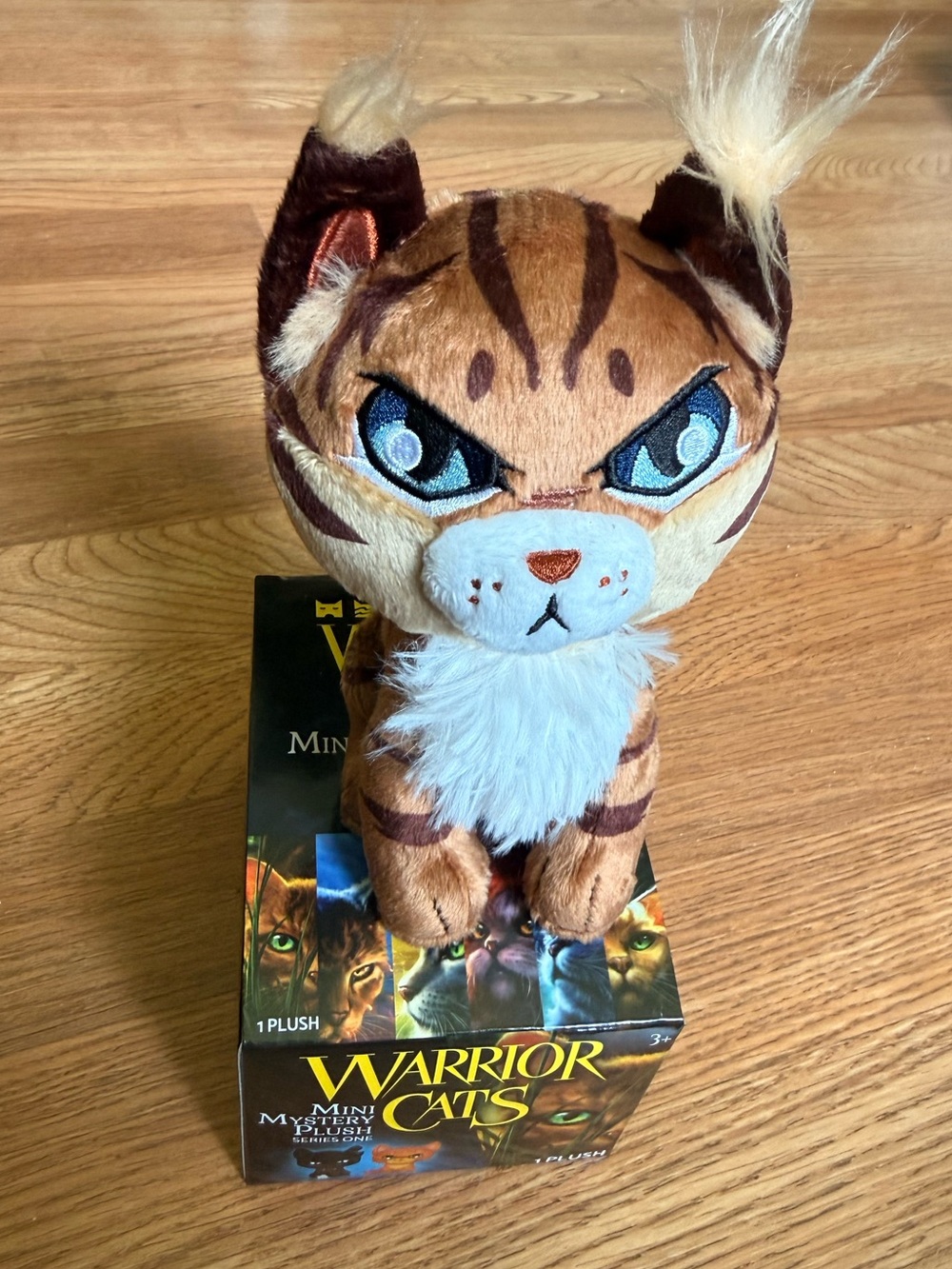 Warrior Cats Mini Plush HAWKFROST Cat Brown and White NIB RARE Series 1